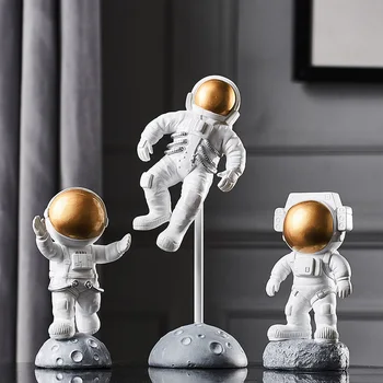 

Nordic Home Decoration Accessories Modern Astronaut Character Statue Home Decor Miniature Figurines Living Room Decoration