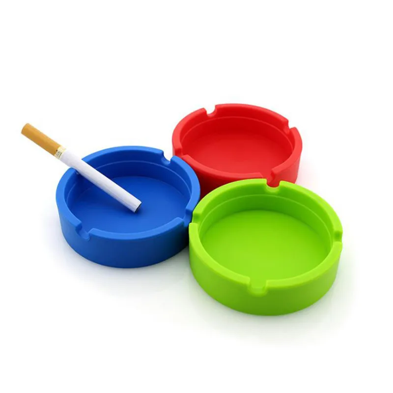 Creative Soft Silica Gel Ash Tray High And Low Temperature Resistant Shatter-resistant Anti-slip Heat Resistant Silica Gel Styli