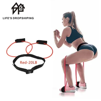 

Fitness Women body Yoga Rally Band Butt Band Resistance Bands Adjustable Waist Belt Pedal Exerciser for Glutes Muscle Workout