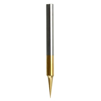 

0.1mm 15 Degree Engraving Bit CNC Router Tool Titanium Coated Carbide Flat Bottom PCB DIY Carving Tools for Model Wood Metal