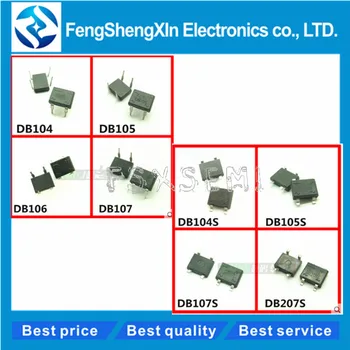 

10pcs/lot DB104 DB105 DB106 DB107 DB104S DB105S DB106S DB107S DB207 DB207S DB157 DB157S Bridge Rectifiers