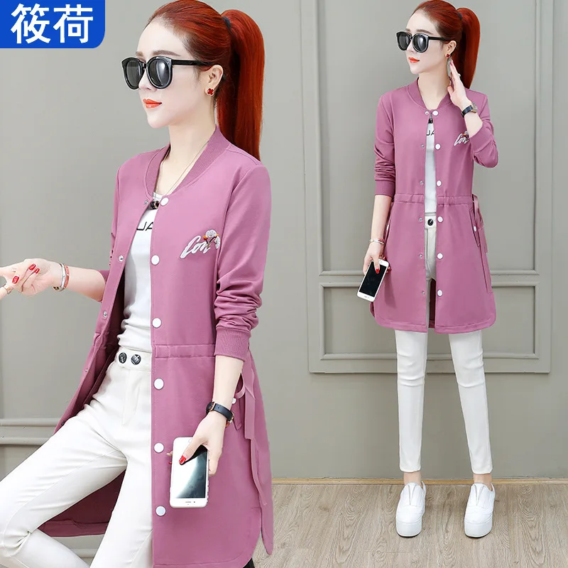 

2019 Spring And Autumn New Style Fashion INS Korean-style Loose-Fit Laziness-Style Hoodie Cardigan Coat Female Long Sleeve Baseb