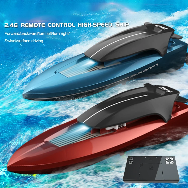 2.4G RC Boats Speed Racing Boat Motor Remote Control Boats For Kids Adult  Racing Boat With Light Water RC Boats Fishing Boat Toy - AliExpress