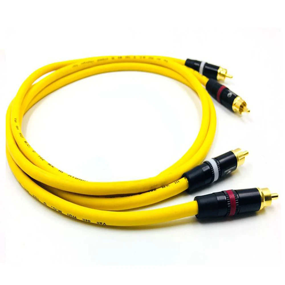 Hi fi стерео пара RCA кабель высокопроизводительный Премиум Fi аудио 2rca к