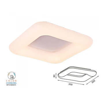 

V-TAC LP3970 Led ceiling lamp modern ceiling square 300 X300mm 26W dimmable CCT remote control 3 In 1 SKU-3970