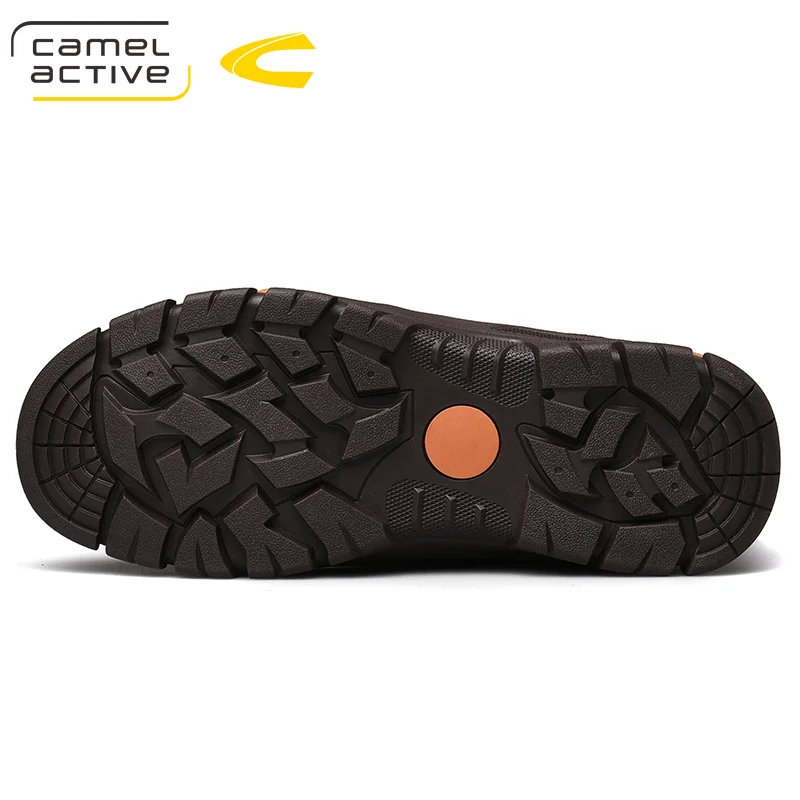 Camel Active New Men Winter Boots Real Leather Shoes Handmade Super Warm Motorcycle Boots Waterproof Ankle Boots Snow Boots