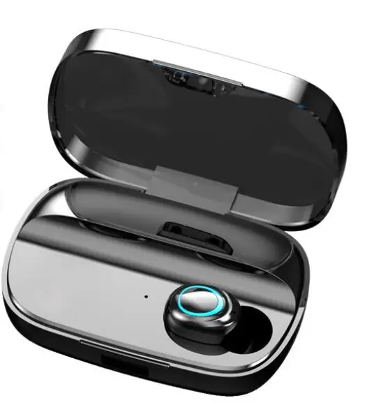 HETNGSYOU TWS Bluetooth наушники Bluetooth 5,0 наушники шумоподавления гарнитуры сенсорное управление СВЕТОДИОДНЫЙ беспроводной наушники - Цвет: single A