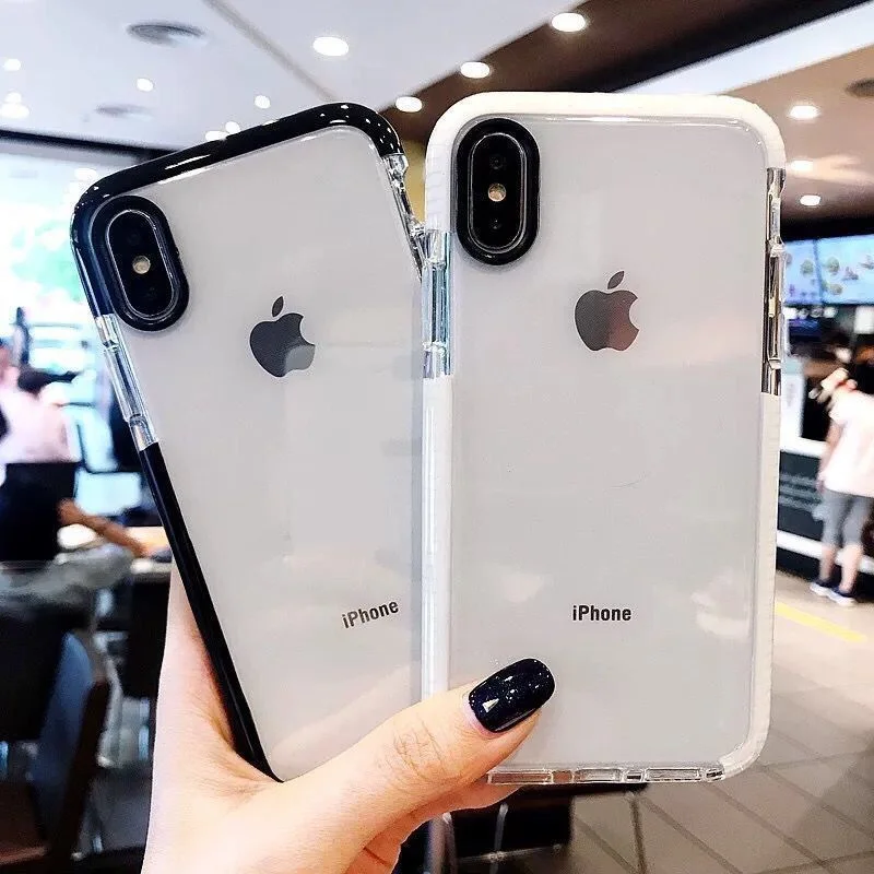 Fashion Transparent Phone Case For iPhone XS X Clear