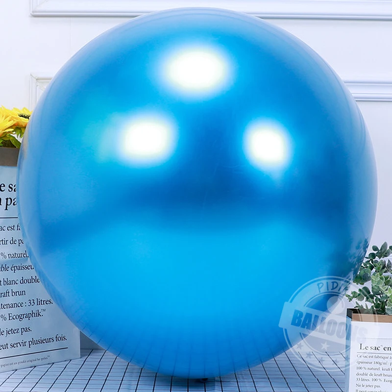 thumbnail image 1 of 25 globos metálicos de 5/10/12 pulgadas para decoración de fiestas de cumpleaños, diseño de fondo de boda, globo cromado dorado, plateado, azul y rosa, 1 of 5