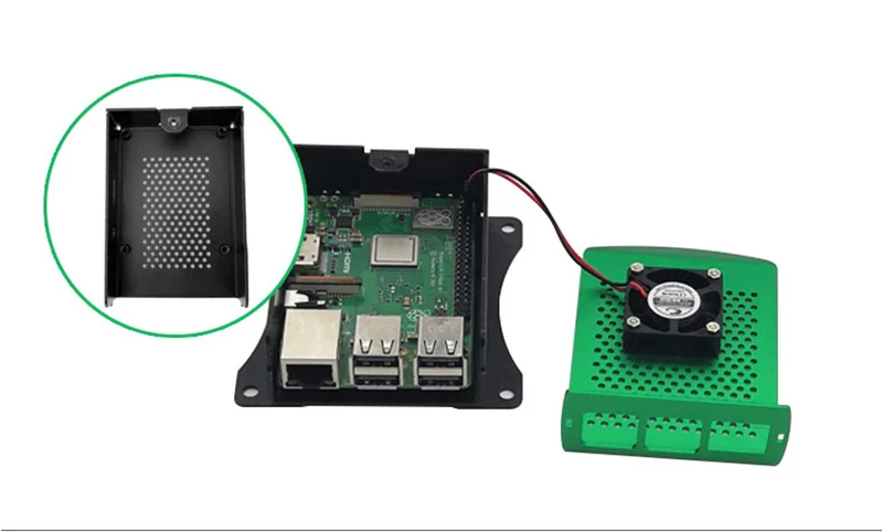 Aokin чехол для Raspberry Pi 3 Model B металлический корпус RPI 3 коробка совместима с Raspberry Pi 3 Model B Plus