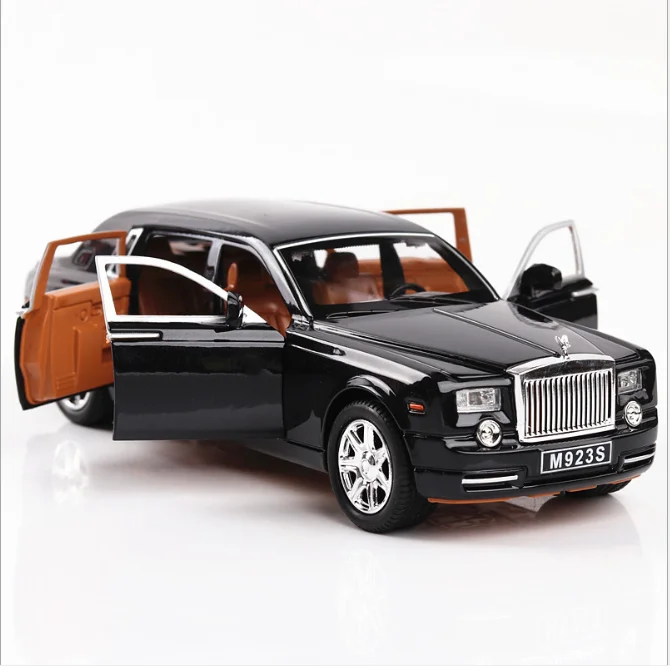 

Модель автомобиля из сплава 1:24 модель фантомного автомобиля для мальчиков аудио визуальный игрушечный автомобиль Шесть Дверей игрушечный автомобиль подарок на день рождения для детей