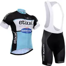 Команда Quick шаг etixx одежда для велоспорта Джерси Ropa Быстросохнущий велосипед для мужчин Летние pro велосипедные наборы 9D pad