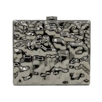 

Women Elegant Evening Bag Bridal Party Prom Metal Small Handbag Shoulder Purse 517D