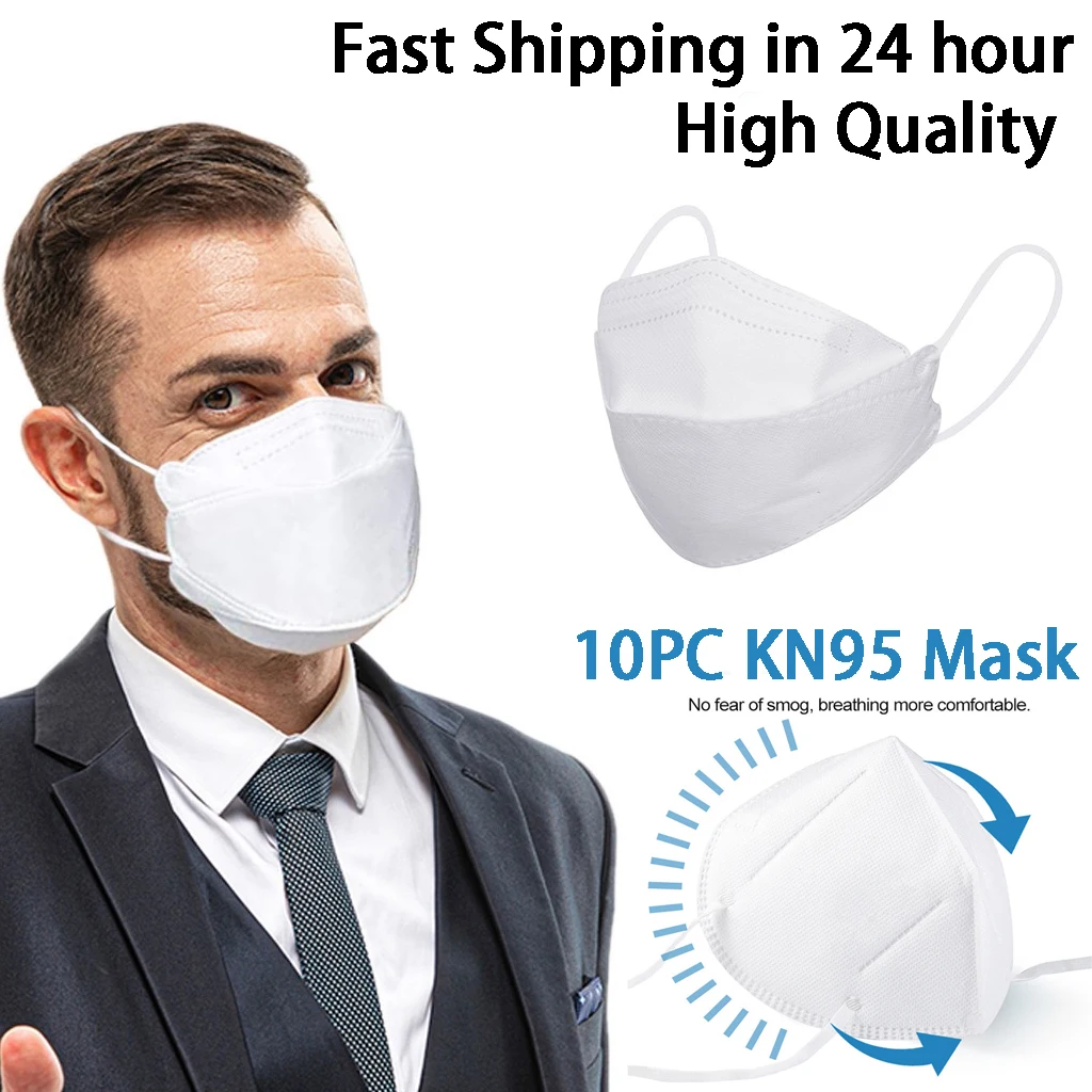10 шт. маска для лица kn95 FFP2 с фильтром KN95 защиты от пыли FFP2mask рта | Красота и