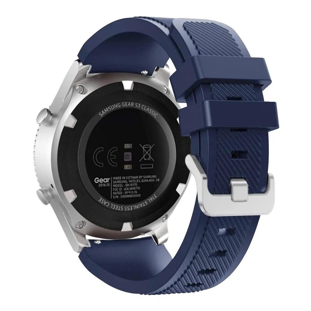 ремешок для часов Galaxy watch 46 мм samsung gear S3 Frontier active мужские ремешки 22 силиконовый
