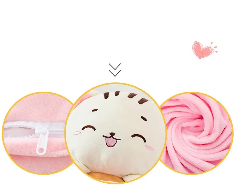 4 стиля плюшевая чашка с кошкой Мультяшные игрушки Kawaii Детские Спальные Мягкие животные Подушка с одеялом три в одном творческие подарки