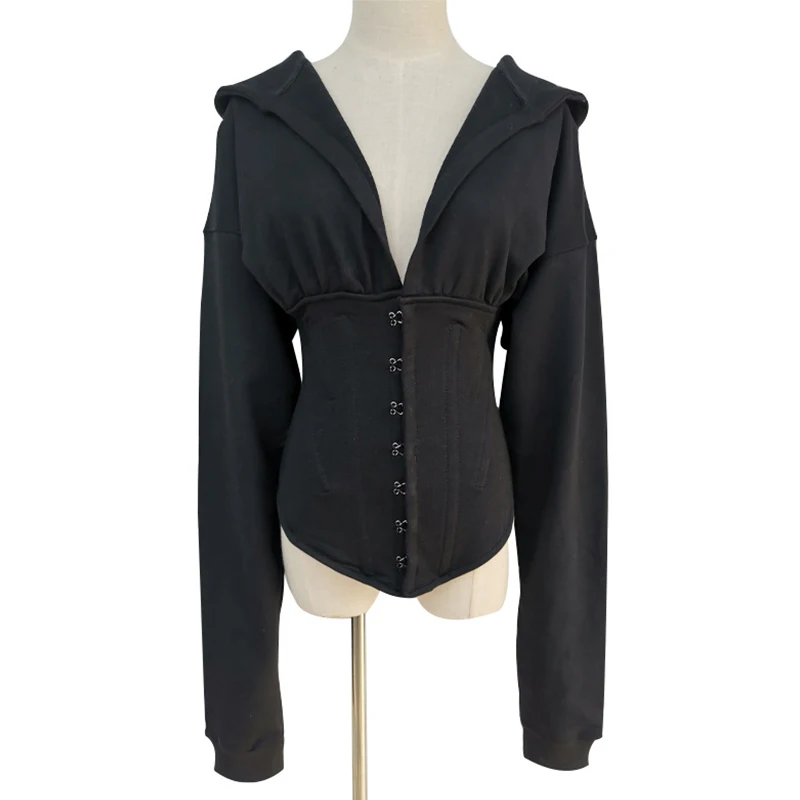 Autumn Sweatshirt Corset Spring Women Hoodies