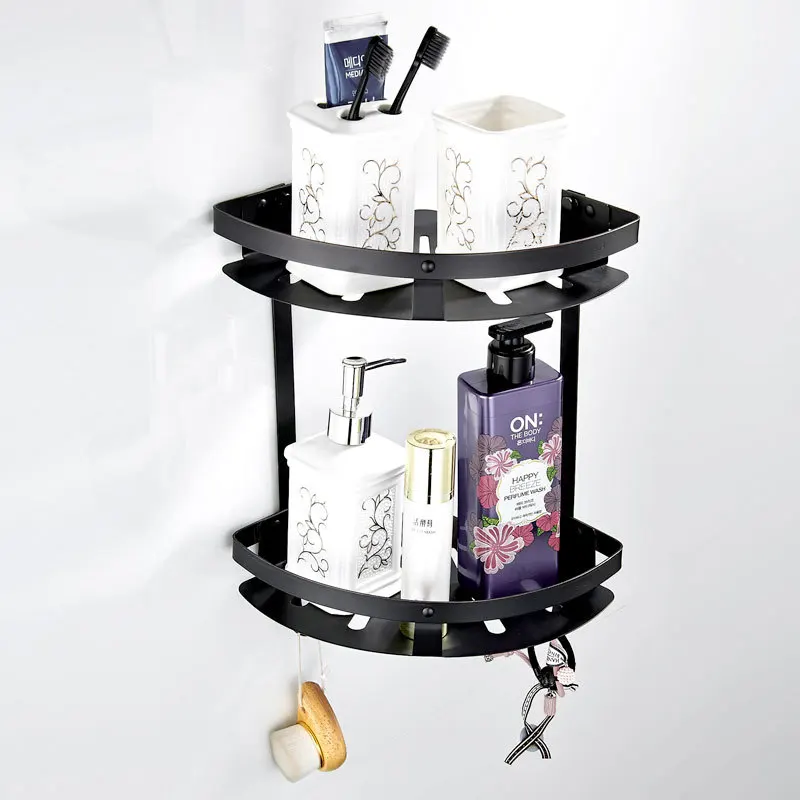 

New Style Large-Volume High Quality 304 Stainless Steel Matte Spray Black And White with Pattern Fan-shaped Corner Double Layer
