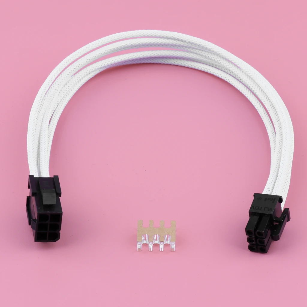 6 контактов PCIe папа мама блок питания удлинитель 18AWG Чистая медь Оловянное шнур с