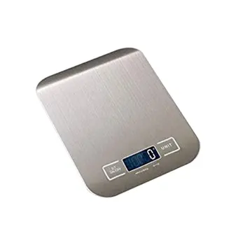 

11 LB / 5000g Electronic Kitchen Scale Digital Food Scale Stainless Steel Weighing Scale LCD High Precision Measuring Tools