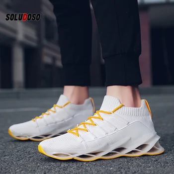 

Men Vulcanized Shoes Tenis Feminino Mesh Casual Shoes Lace-up Men Sneakers Ultralight Breathable Running Sneakers Size 39-46