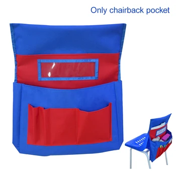 

Washable For Kids Name Tag Home School Stuff Storage Chairback Pocket Organizers Large Capacity Stationery Polyester Classroom