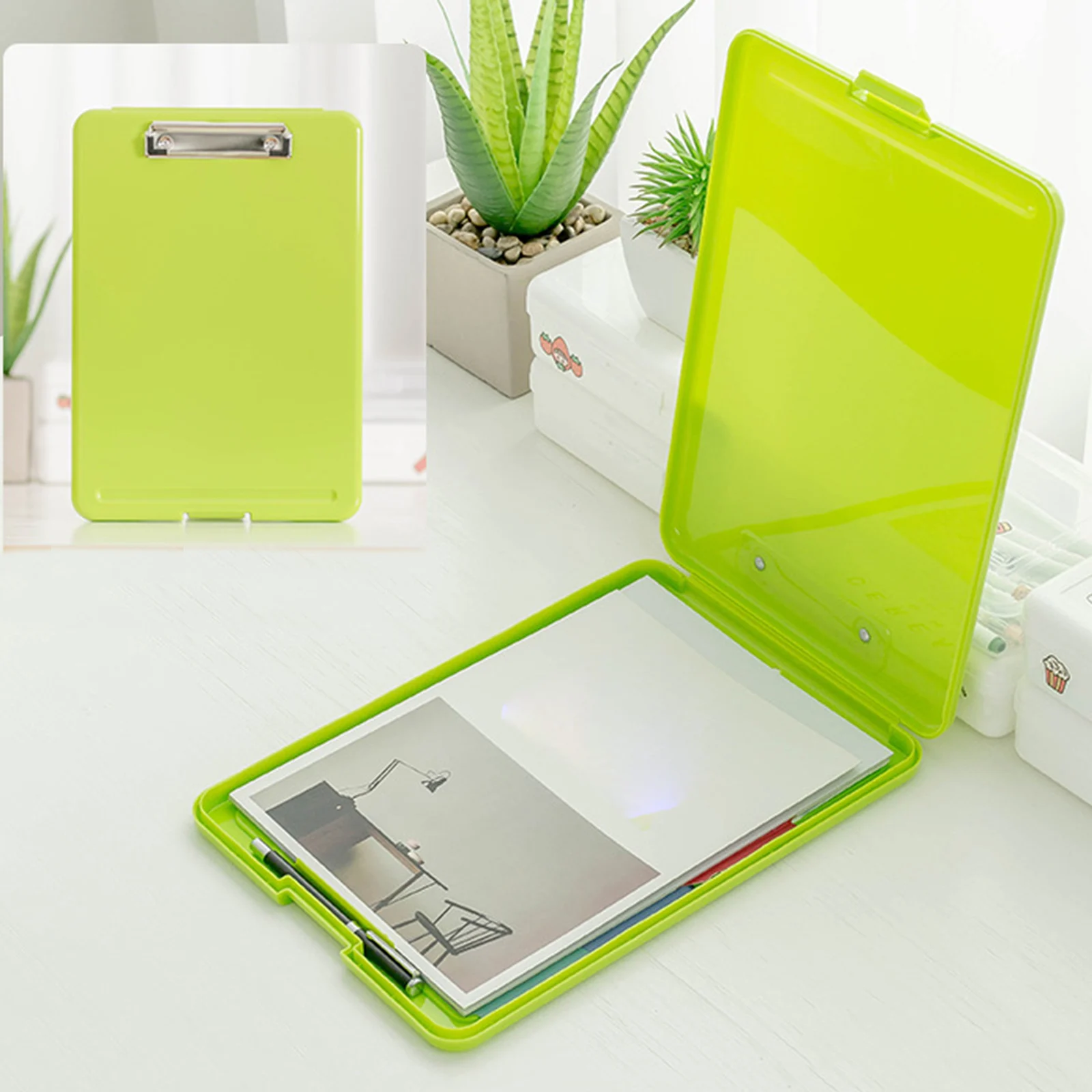 A4 File Box Waterproof Document Folder Storage Case Multifunctional Office stationery organizer document organizer stationery storage box