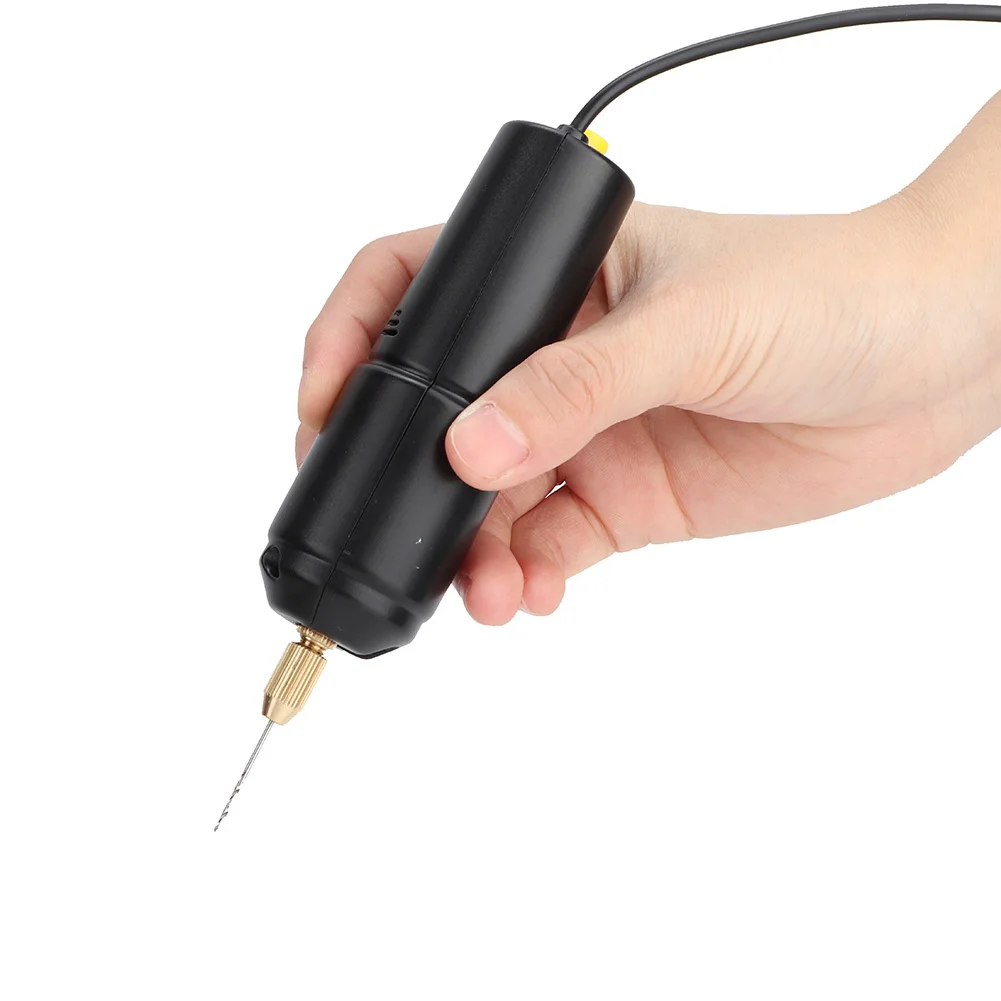 Mini Micro Electric Hand Drill Portable Electric Drill Handheld Drill with USB Cable 