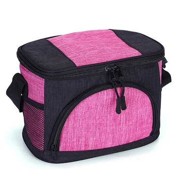 

Handheld Picnic Adjustable Strap Oxford Cloth Zipper Leak Proof Insulated Heat Preservation Lunch Bag Durable Large Capacity