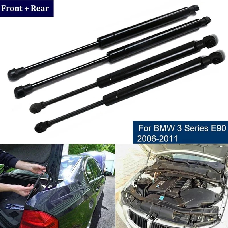 Front Hood+rear Trunk Tailgate Gas Shock Struts Forbmw E90e93 Sedan