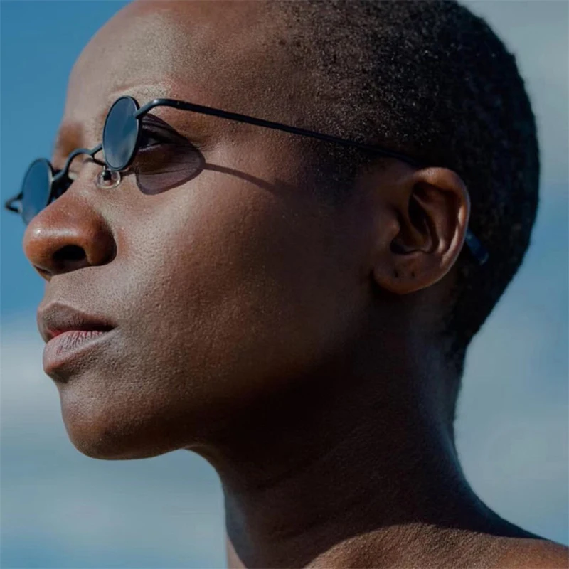 

New punk small frame polarized sunglasses for Women Retro Round Frame Sunglasses for men cool and handsome glasses