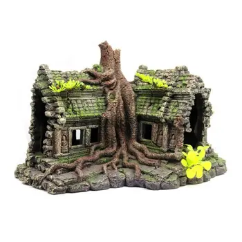 

Rock Mountain Cave Ornaments Betta Aquarium Decoration Fish Tank Resin 18NOV24