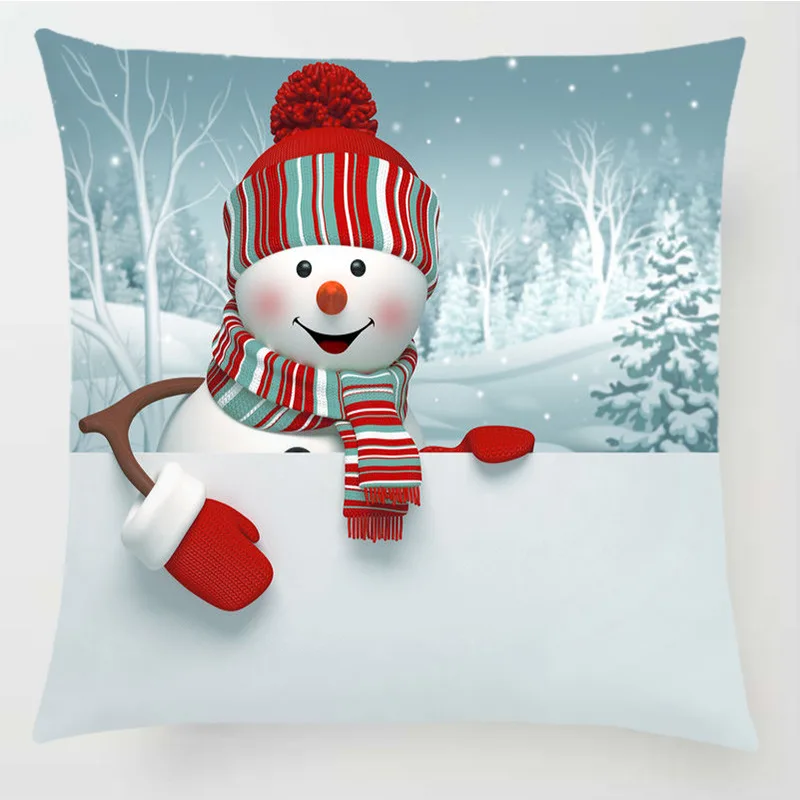 Merry ChristmasTree Ornaments Pillowcase Xmas Decor for Home Decor for Christmas Happy New Year Santa Claus Snowman