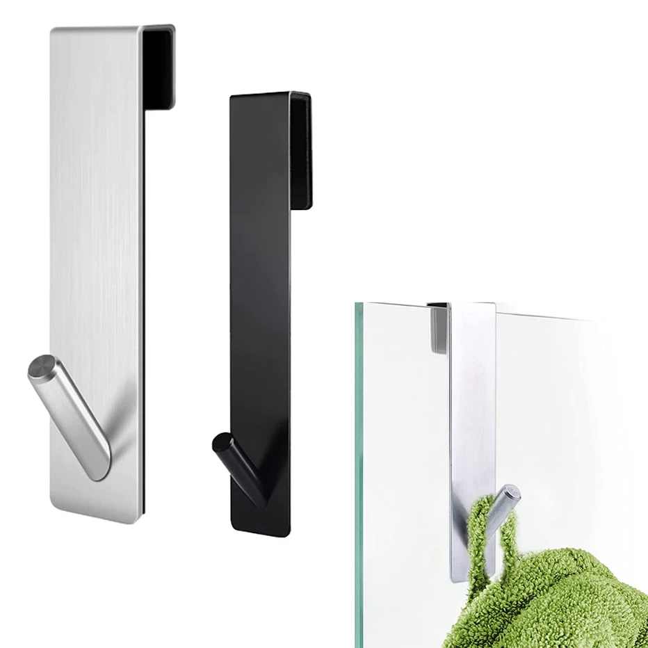 Bathroom Shower Door Hook Over Glass Door Shower Towel Rack Stainless