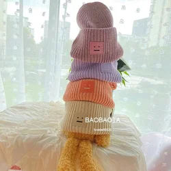 AC Studios Smiling face Beanie Skull Caps knitted Cashmere Eye Warm Couple Lovers Acne Hats Tide Street Hip-hop Wool Cap Adult 1