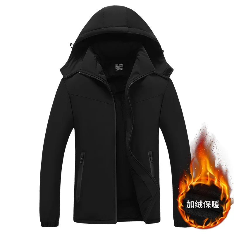 A2019 Winter Coat MEN'S Cotton Padded Clothing Slim Fit Cotton-padded Clothes Men's Men Brushed And Thick Men'S Wear 8268