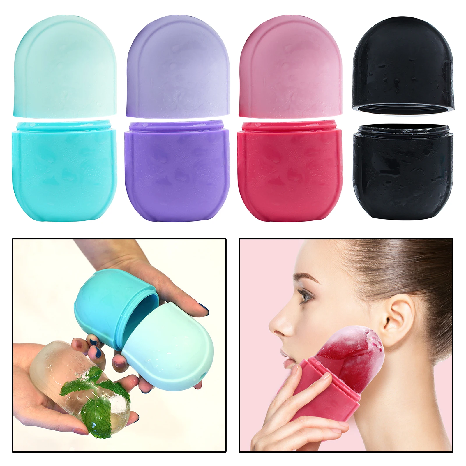 2Pcs Ice Massage Cups Cold Roller Tool Freezable for Muscle Body Muscles Stiffness Joint Back Pain Relief Inflammation | Красота и