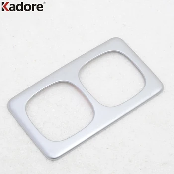 

For Nissan Qashqai 2014 2015 2016 Matte ABS Interior Rear Back Seat Water Cup Holder Cover Frame Trim Auto Accessories