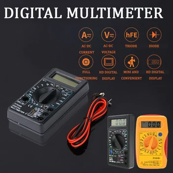 

Digital Multimeter Tester Voltmeter Measuring Current Resistance Temperature Meter AC/DC Ammeter Test Lead Probe Test Multimeter