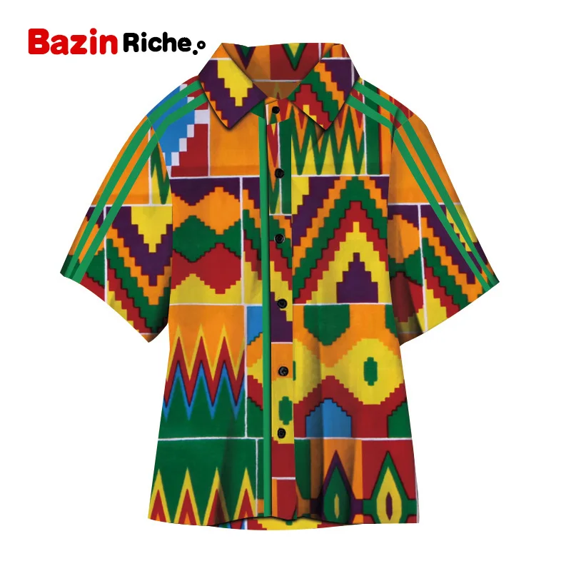 Новые рубашки для мальчиков, топы Bazin Riche, футболка Анкара с восковым принтом в африканском стиле, хлопковая рубашка для мальчиков, детская одежда в африканском стиле, WYT380