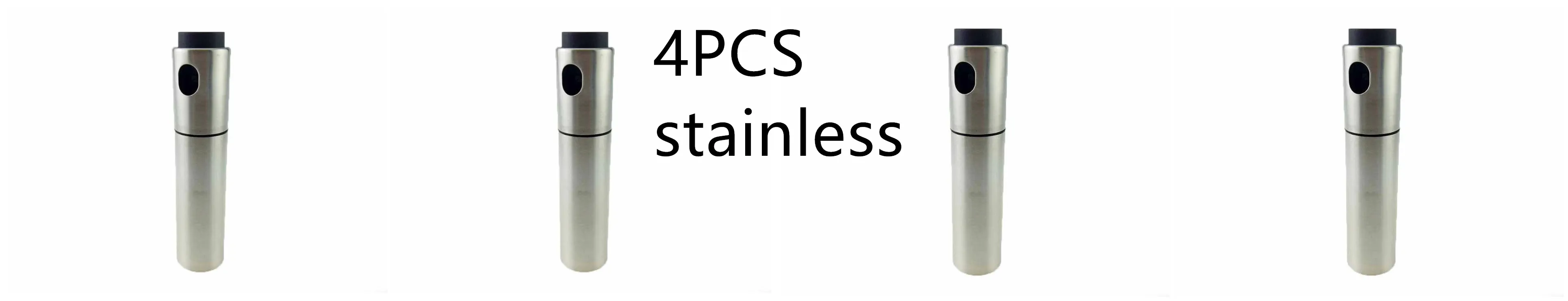 4PCS-stainless Бутылка для распыления масла уксуса портативная бутылка для распыления масла уксуса бутылка для распыления - Цвет: 4PCS-stainless