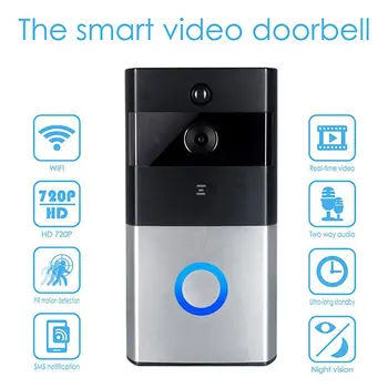 

D5 Home Wireless Wifi Visual Cat Eye Doorbell Intelligent Voice Intercom Video Infrared Anti-Theft Monitoring Doorbell