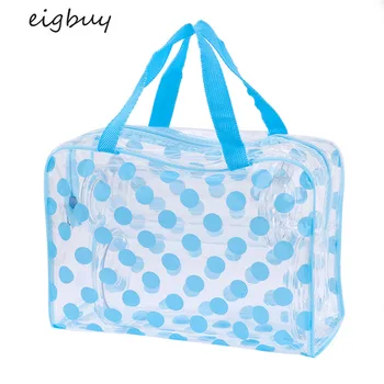 

2020 New Ladies Transparent PVC Waterproof Wash Bag Dot Makeup Bag Travel Dust-proof Multi-functional Makeup Bag Makeup Bag
