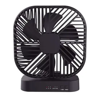 

Universal Magnetic Mini Fan USB or 4x AA Battery Powered Desk Fan with 3 Speed Timing Function Personal Fans for Camping Office