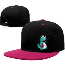 Бейсбольная кепка с плоским козырьком для учителя динозавра, бейсболка красного цвета