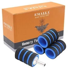 EMALLA 20 шт Одноразовые стерилизованные 22 мм Упакованные синие ручки пены памяти для нержавеющей стали или одноразовый держатель трубки для тату машины