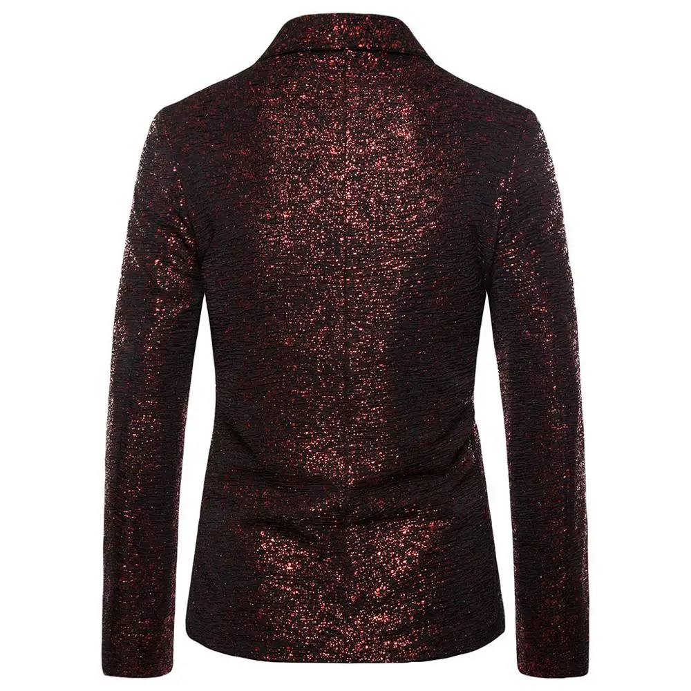 Fashion Men Gold Sequin Blazers Suit For Wedding One Button Shawl Collar Gliter Suit Jacket Men Nightclub DJ Blazer Jackets Fashion Men Gold Sequin Blazers Suit For Wedding One Button Shawl Collar Gliter Suit Jacket Men Nightclub DJ Blazer Jackets