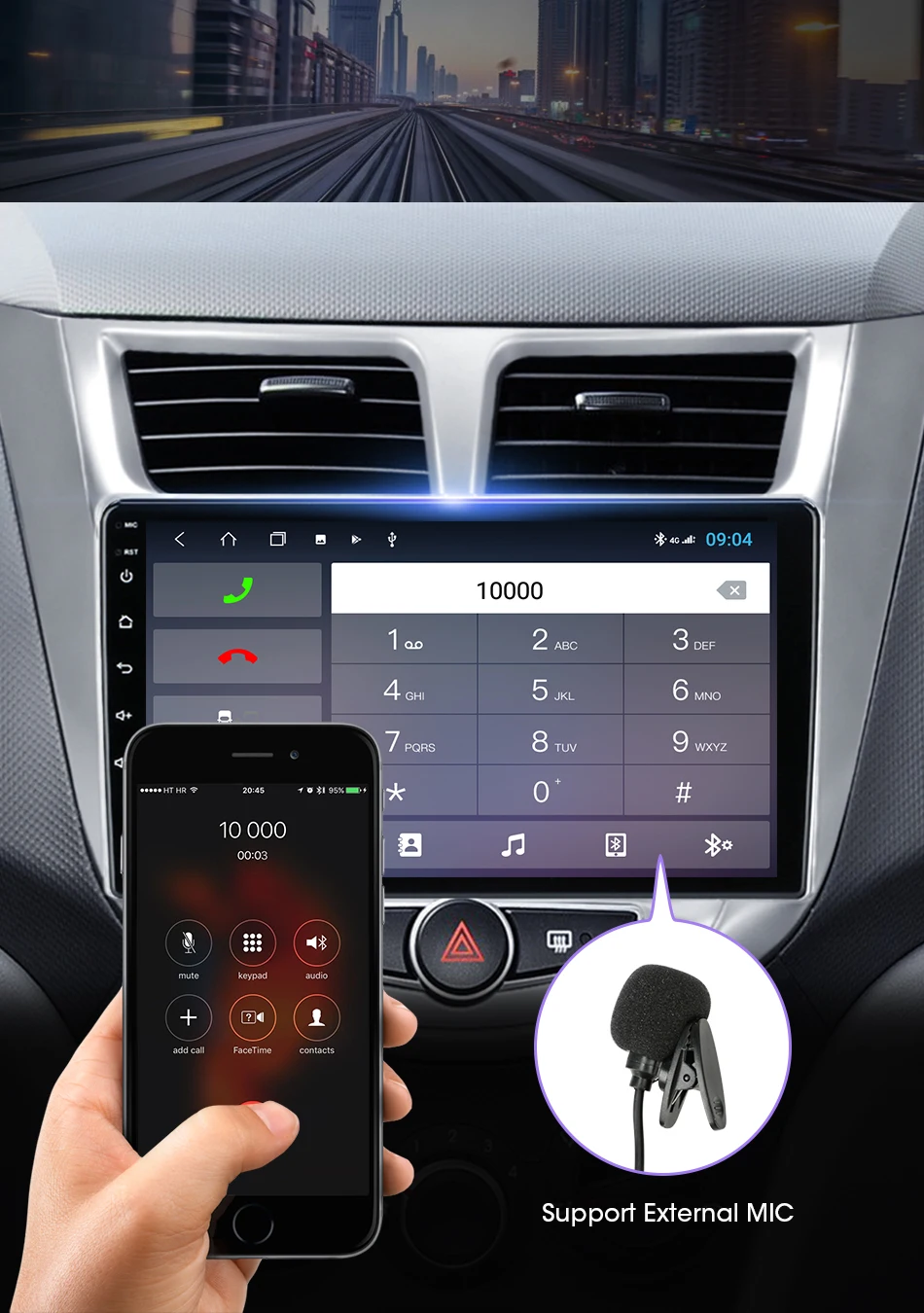 JMCQ-Radio multimedia con GPS para coche, reproductor de vídeo con Android 11, 2Din, sistema estéreo, Carplay, para Hyundai Solaris 1 Accent 2010-2016