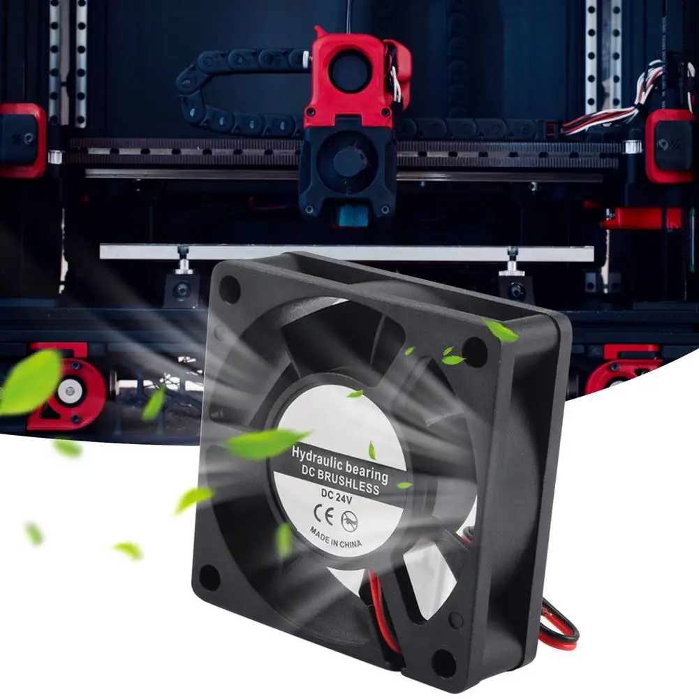 6020LowNoiseDC24VBlowerCoolingExhaustFan3DPrinterPartsFor