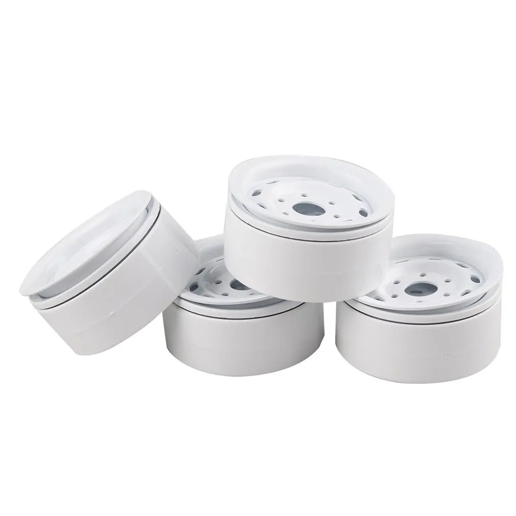 4Pcs Metal 1.9" Wheel Rim for 1/10 RC Rock Crawler TRX4 D90 D110 Defender Axial SCX10 90046 90047 Parts